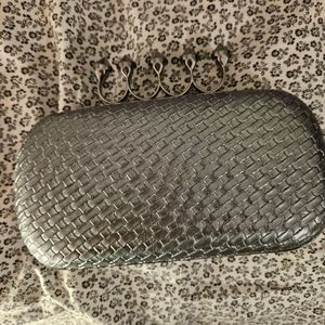 Metallic Clutch with ring handles